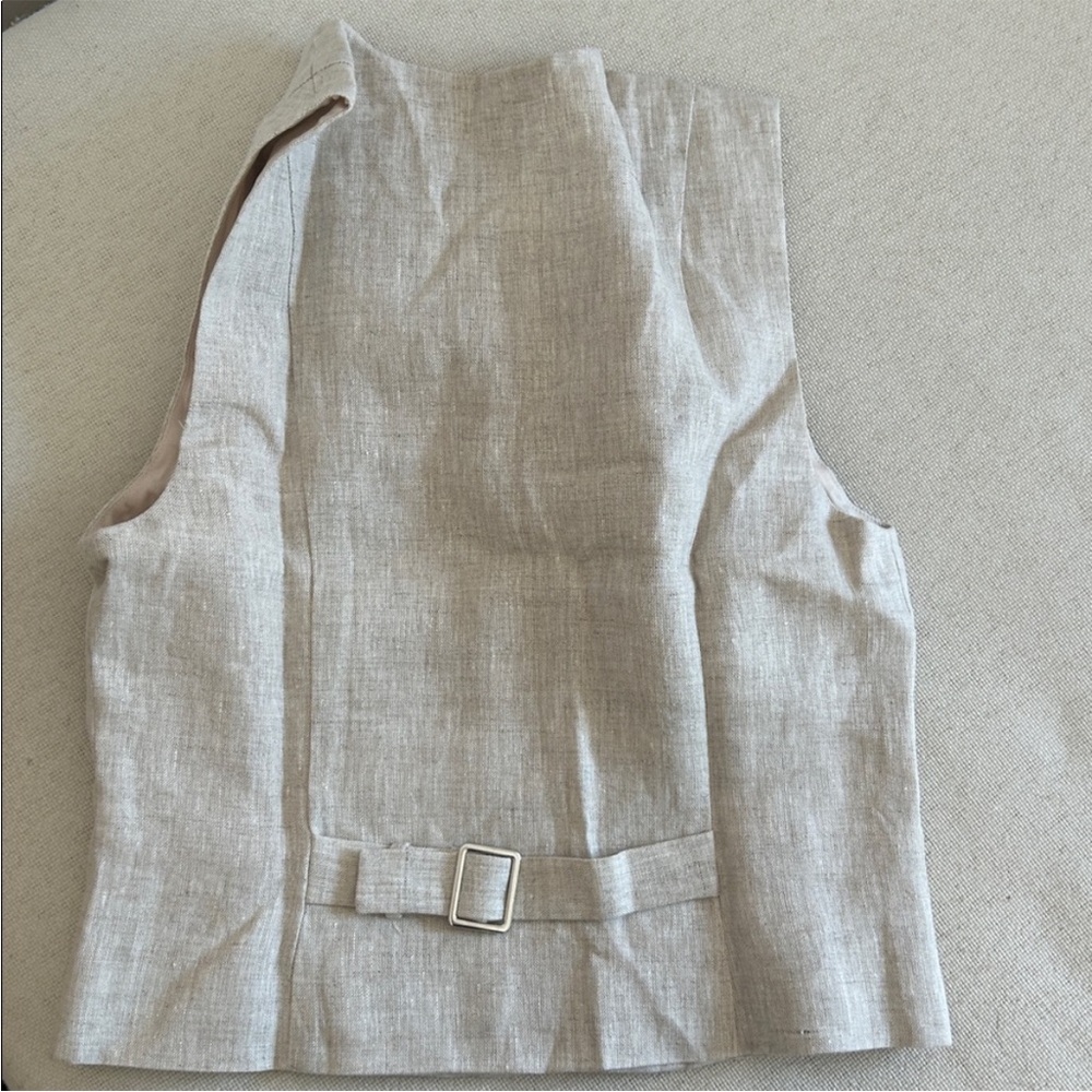 NWT • Reformation Anita Linen Vest - Picture 7 of 8
